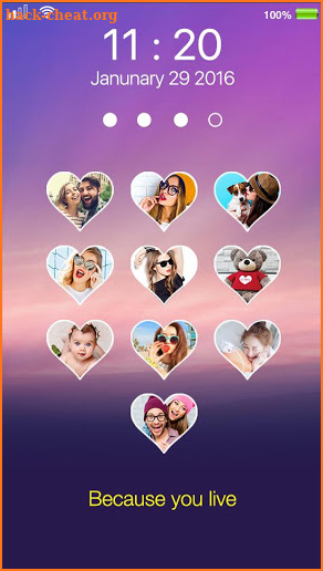 love photo keypad lockscreen screenshot