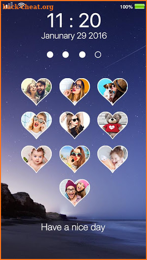 love photo keypad lockscreen screenshot