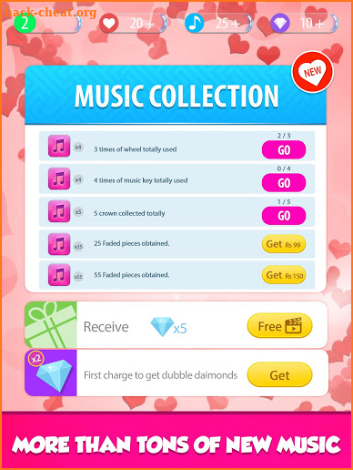 Love Piano Tiles Pink Butterfly 2018 screenshot