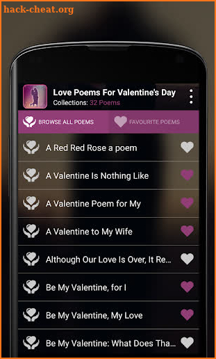 Love Poems For Valentine Day screenshot