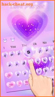 Love Purple Keyboard Theme screenshot