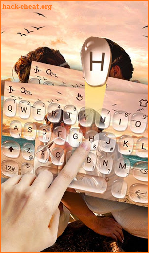 Love Romantic Couple Keyboard Theme screenshot