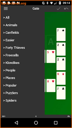 LÖVE Solitaire screenshot