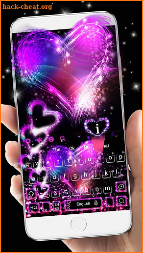 Love Sparkling Keyboard Theme screenshot