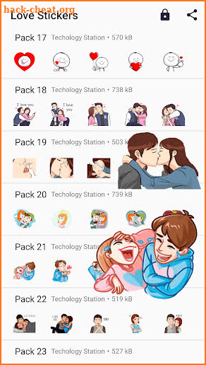 Love Sticker 2021 : Love Stickers WAStickerapps screenshot