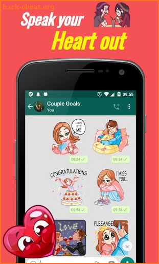 Love Stickers & Romantic Stickers - WAStickerApps screenshot