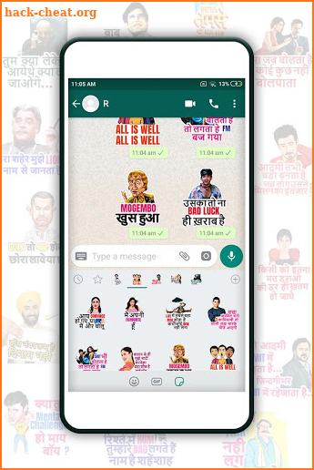 love stickers bollywood dialogues screenshot