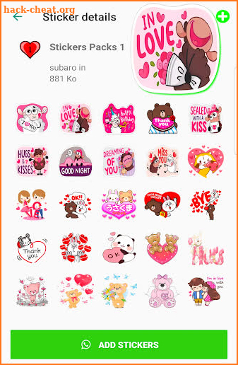 Love Stickers for WhatsApp WAStickerApps ❤️❤️ screenshot