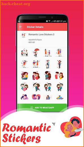 Love Stickers Pack for WhatsApp - (WAStickerApps) screenshot