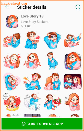 Love Story Stickers for WhatsApp ❤️ WAStickerApps screenshot