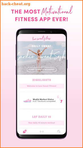 Love Sweat Fitness : Workout,Exercise & Motivation screenshot