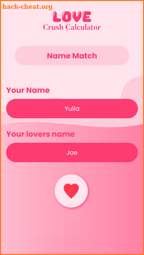 Love test - Love calculator screenshot