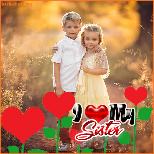 Love U Sister Photo Frame screenshot