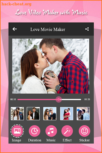 Love Video Maker with Music screenshot