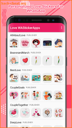 Love WAStickerApps: Love Stickers For WhatsApp screenshot