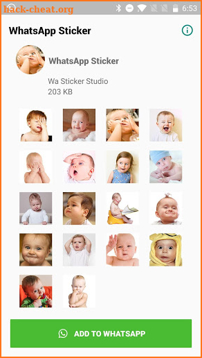 Lovely Baby Stickers for WhatsApp, WAStickerApps screenshot