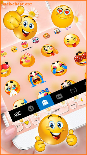 Lovely Daisy Keyboard Theme screenshot