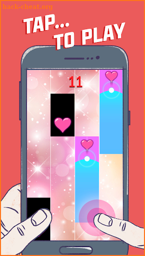 Lovely Heart Piano Tiles screenshot