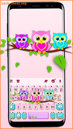 Lovely Owls Keyboard Theme screenshot