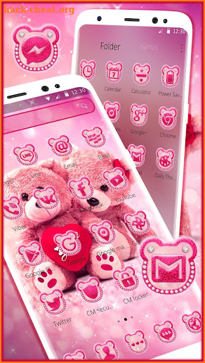 Lovely Teddy Bear Theme screenshot