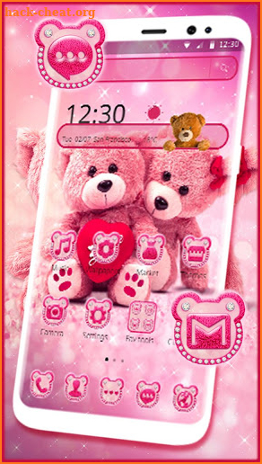 Lovely Teddy Bear Theme screenshot