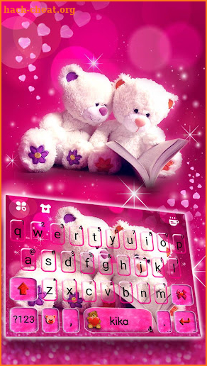 Lovely Teddy Keyboard Theme screenshot