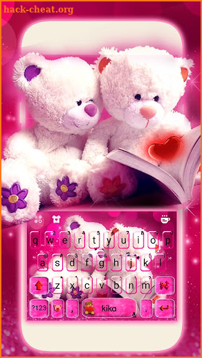 Lovely Teddy Keyboard Theme screenshot