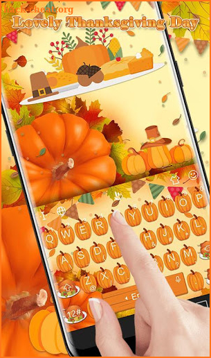 Lovely Thanksgiving Day Keyboard Theme screenshot