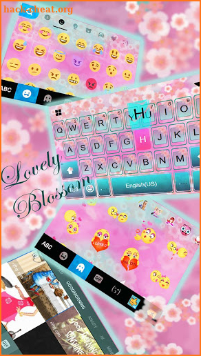 Lovelyblossoms Keyboard Theme screenshot