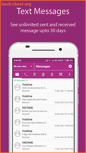 Lover Tracker - free cell phone tracker & monitor screenshot