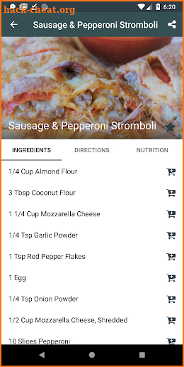 Low Carb Cookbook screenshot