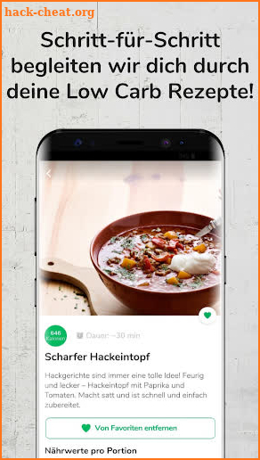 Low Carb Rezepte & Ernährungsplan zum Abnehmen screenshot