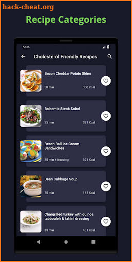 Low Cholesterol Recipes: Cholesterol Diet Recipes screenshot