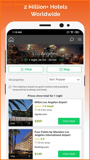 Low Cost Hotels screenshot