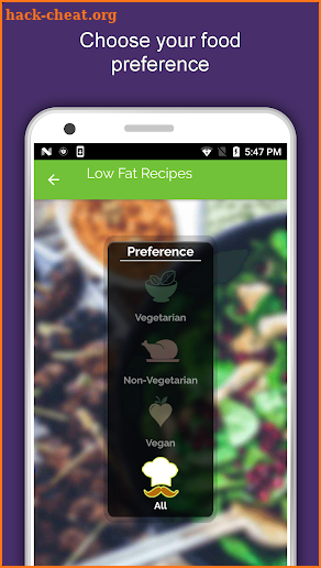 Low Fat Recipes, Fat Burning Foods, Detox Diet App screenshot