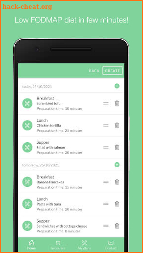 Low FODMAP Diet Planner screenshot