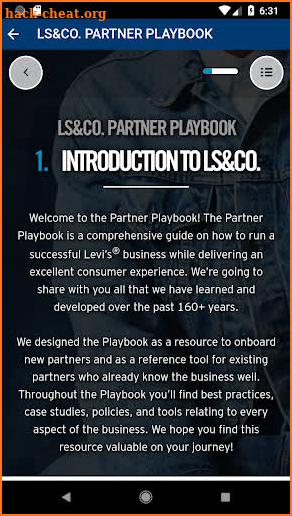 LS&Co. Partner Playbook screenshot