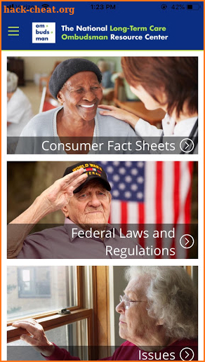 LTC Ombudsman Resource Center screenshot