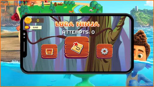 Luca and Alberto ninja cartoon game screenshot