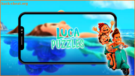 Luca and Alberto puzzle game cartoon screenshot