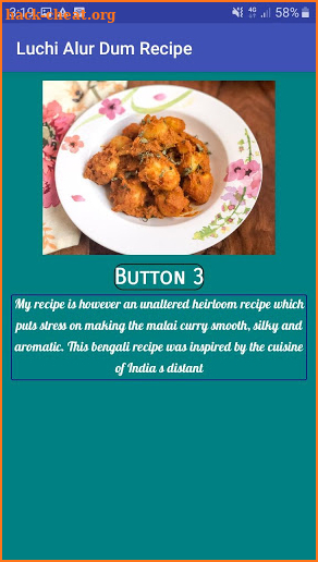 Luchi Alur Dum Recipe screenshot