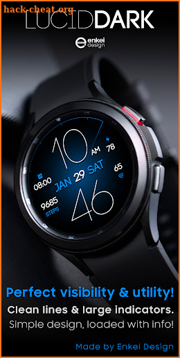 Lucid Dark - watch face screenshot