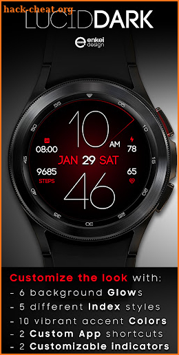 Lucid Dark - watch face screenshot