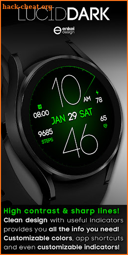 Lucid Dark - watch face screenshot