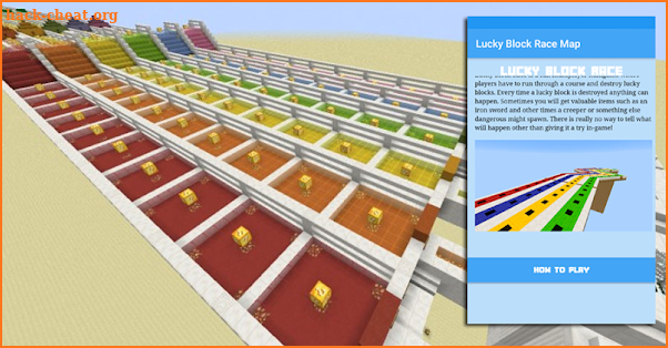 Lucky Block Race Map screenshot