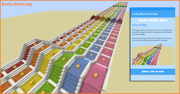Lucky Block Race Map screenshot