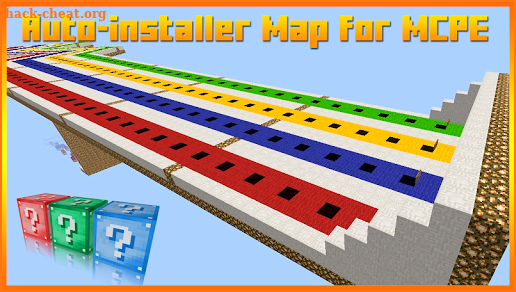 Lucky Block Race Map for MCPE screenshot