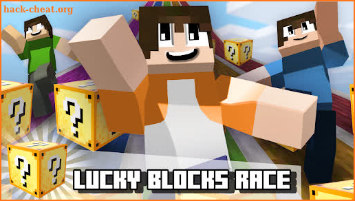 Lucky Block Race Map MCPE screenshot