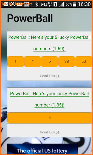 Lucky Numbers Generator: Biggest Lottery Jackpots screenshot