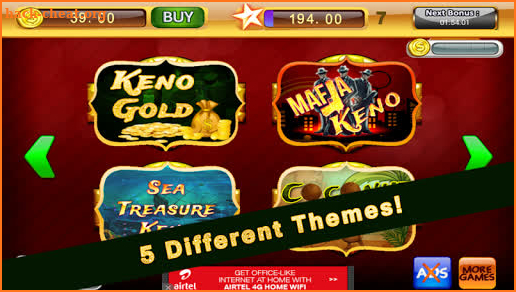 Lucky Numbers Keno Games Free screenshot